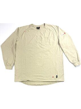 Ariat Mens FR Work Shirt Flame Resistant Crew Long Sleeve Size 2XL CAT 2 NFPA